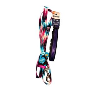 Coastal Play On Dog Leash and Collar Set S/M Multi Color NEW Chevron Purple
